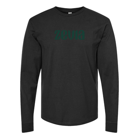 Men's Zevia Logo Cotton Long Sleeve T-Shirt