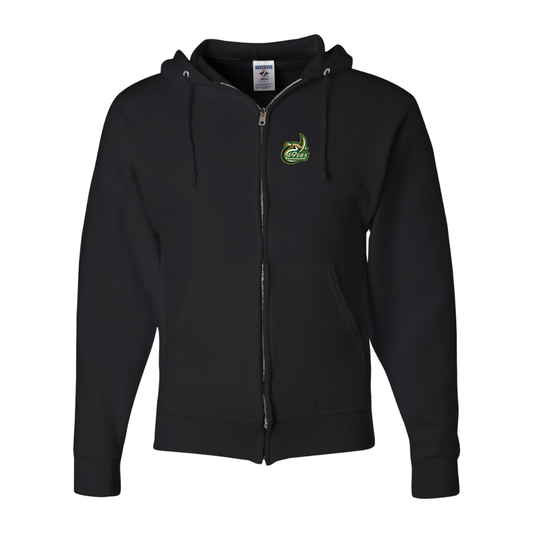 Men's Charlotte 49ers JERZEES NuBlend Full-Zip Hooded Sweatshirt