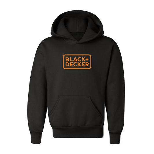 Youth Black Decker Logo Pullover Hoodie