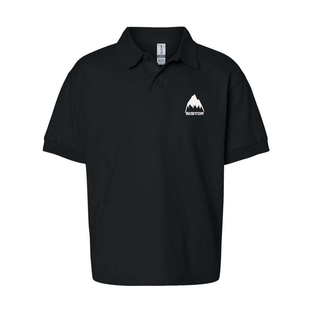 Youth  Burton Mountain Gildan Dry Blend Jersey Polo