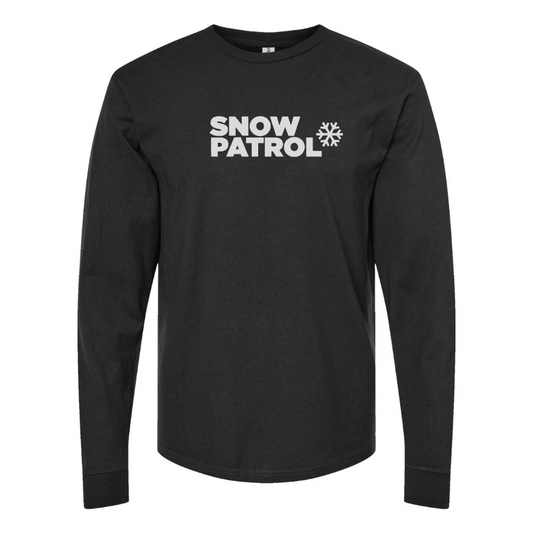 Men's Snow Patrol Logo Cotton Long Sleeve T-Shirt