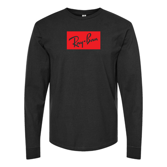 Men's Ray Ban Logo Cotton Long Sleeve T-Shirt