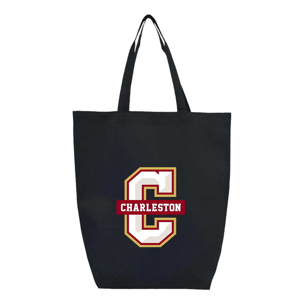 Charleston Cougars Q-Tees Non-Woven Gusset Bottom Tote