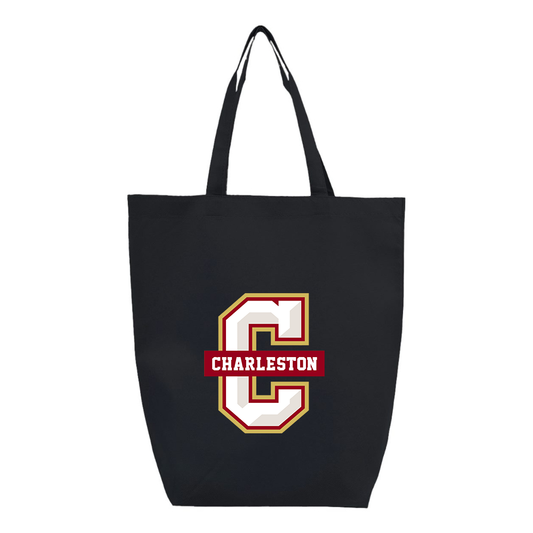 Charleston Cougars Q-Tees Non-Woven Gusset Bottom Tote