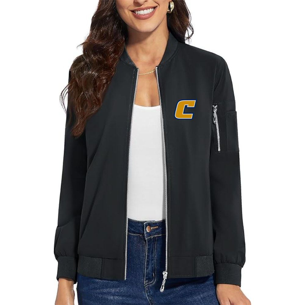 Women's Chattanooga Mocs Premium Bomber Jacket with Polished Detailing and Functional Sleeve Pocket Modern Luxury Outerwear
