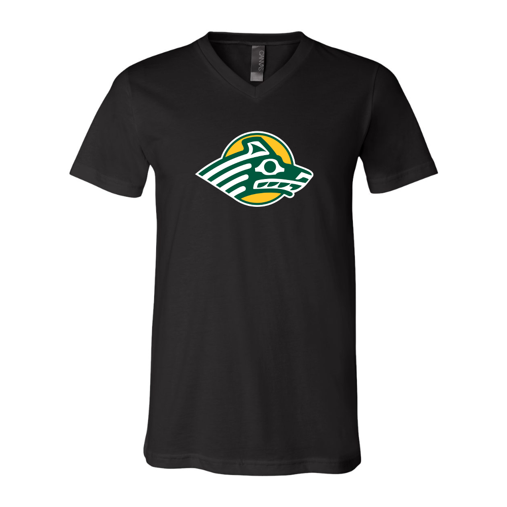 Alaska Anchorage Seawolves   BELLA  CANVAS - Jersey V-Neck T-Shirt