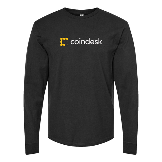 Men's CoinDesk Logo Cotton Long Sleeve T-Shirt