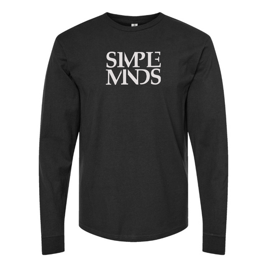 Men's Simple Minds Logo Cotton Long Sleeve T-Shirt