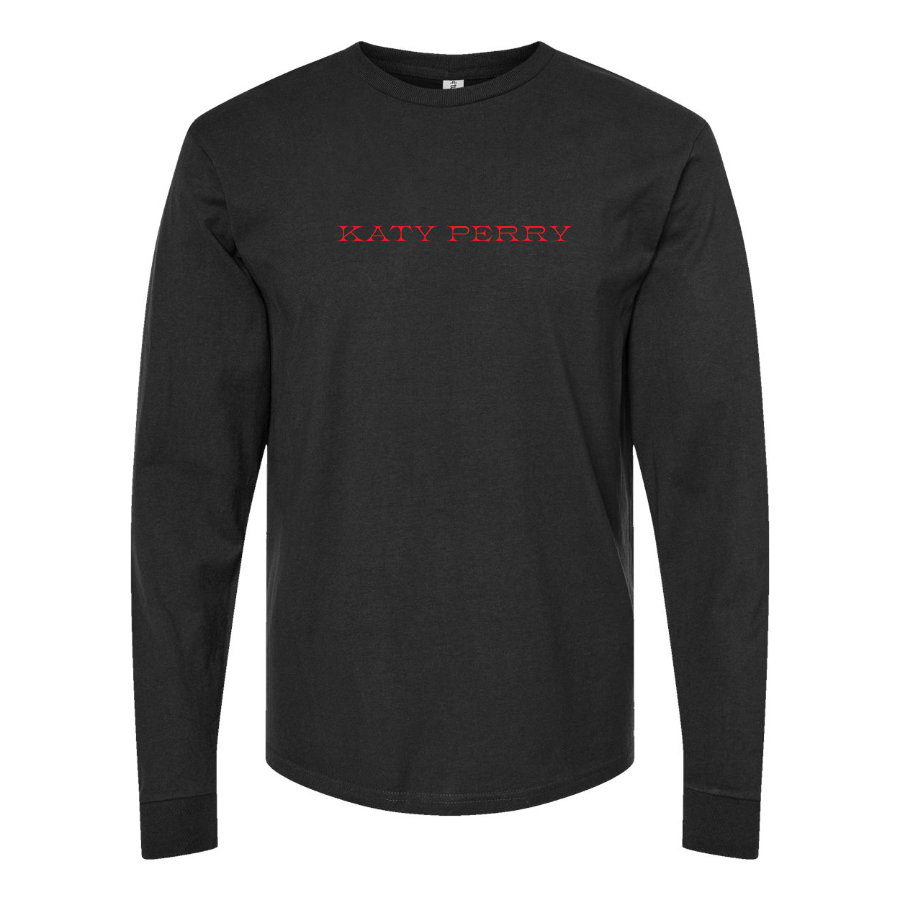 Men's Katy Perry Logo Cotton Long Sleeve T-Shirt