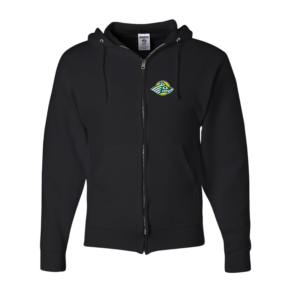 Men's Alaska Anchorage Seawolves  JERZEES NuBlend Full-Zip Hooded Sweatshirt