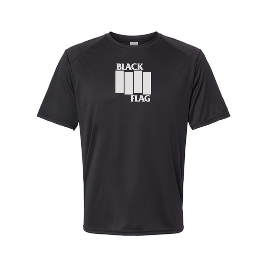 Men's Black Flag Logo Performance T-Shirt