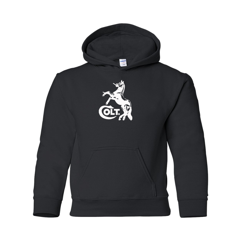 Youth Colt Horse  Gildan Heavy Blend  Hooded Sweatshirt