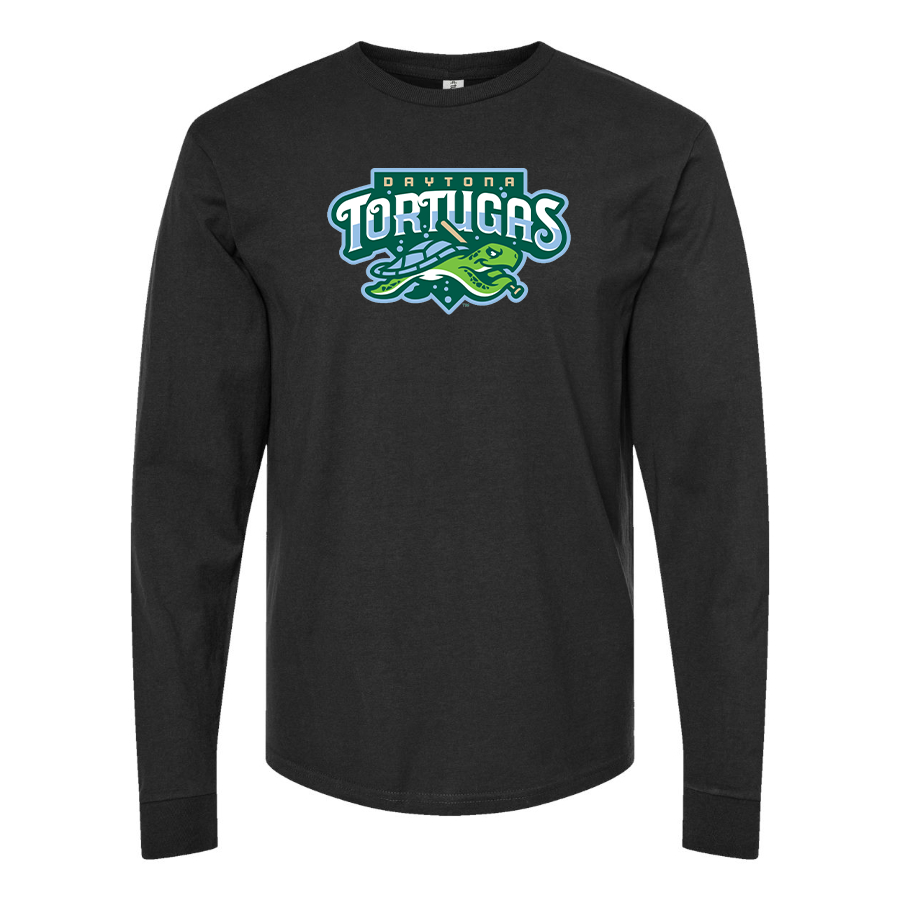 Men's Daytona Tortugas Logo Cotton Long Sleeve T-Shirt