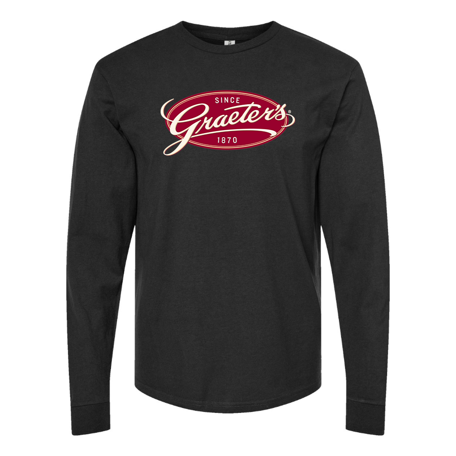 Men's Graeters Logo Cotton Long Sleeve T-Shirt