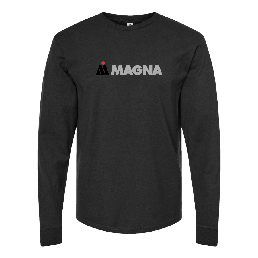 Men's Magna Steyr Logo Cotton Long Sleeve T-Shirt
