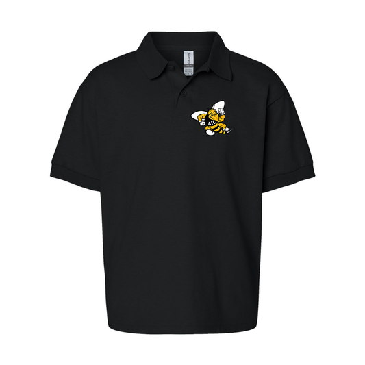 Youth AIC Yellow Jackets  Gildan Dry Blend Jersey Polo
