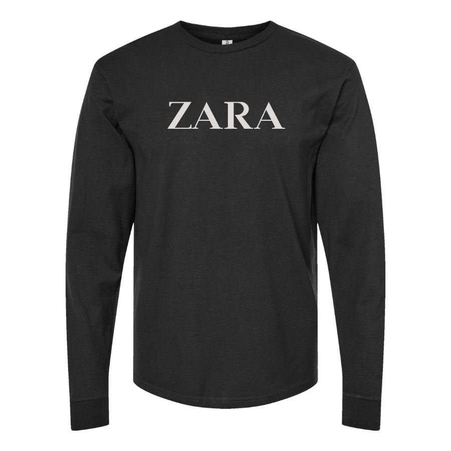 Men's Zara Logo Cotton Long Sleeve T-Shirt