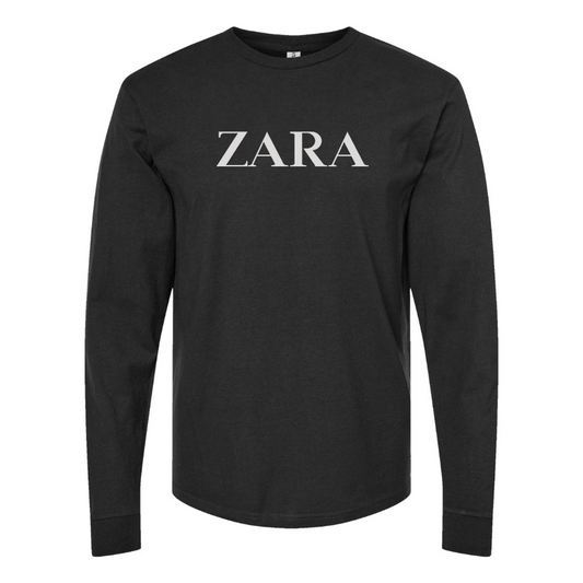 Men's Zara Logo Cotton Long Sleeve T-Shirt