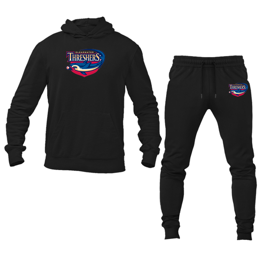 Men's Clearwater Threshers Logo Hoodie Joggers Set