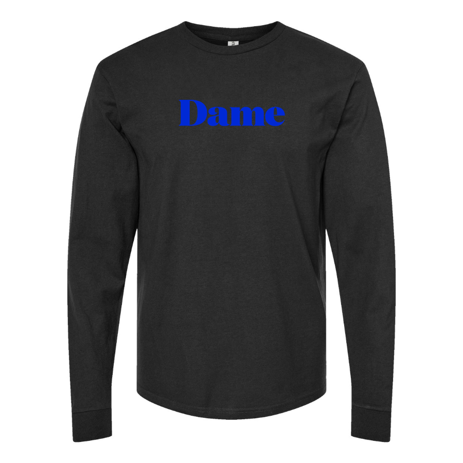 Men's Dame Products  Logo Cotton Long Sleeve T-Shirt