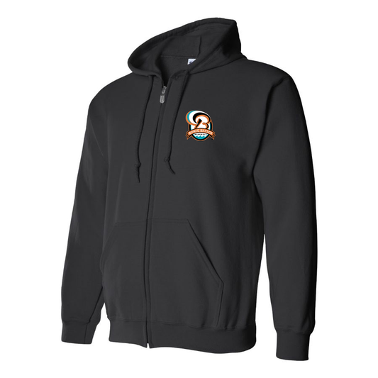 Men's Bowie BaySox Logo Zipper Hoodie