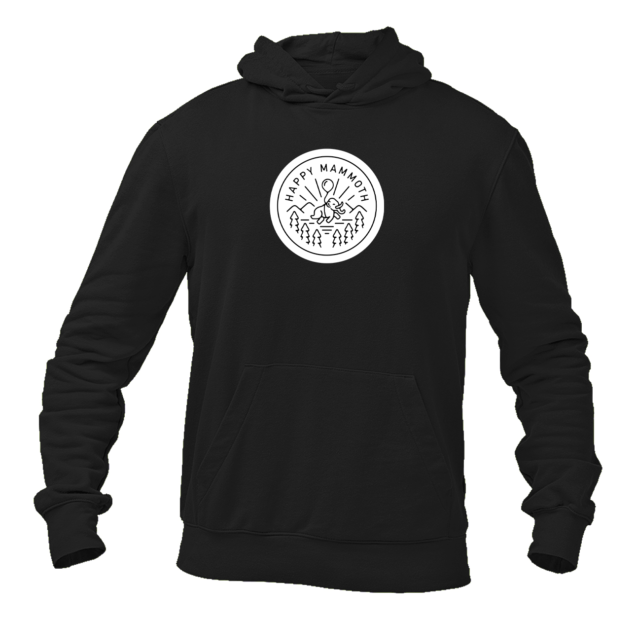 Men's Happy Mammoth Logo Pullover Hoodie