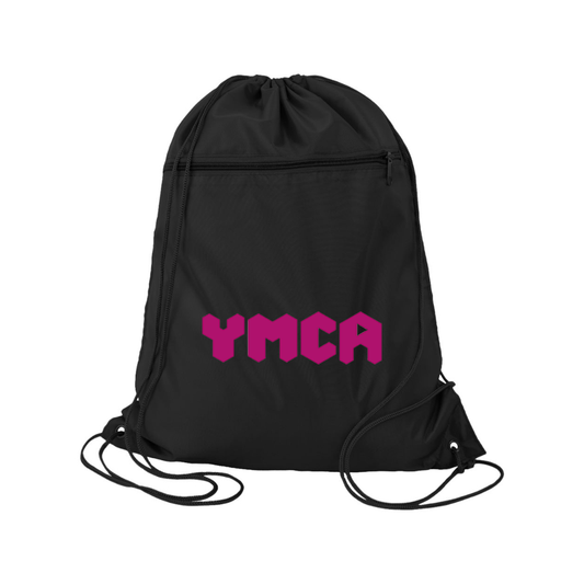 YMCA Mauve Q-Tees - Polyester Cinchpack