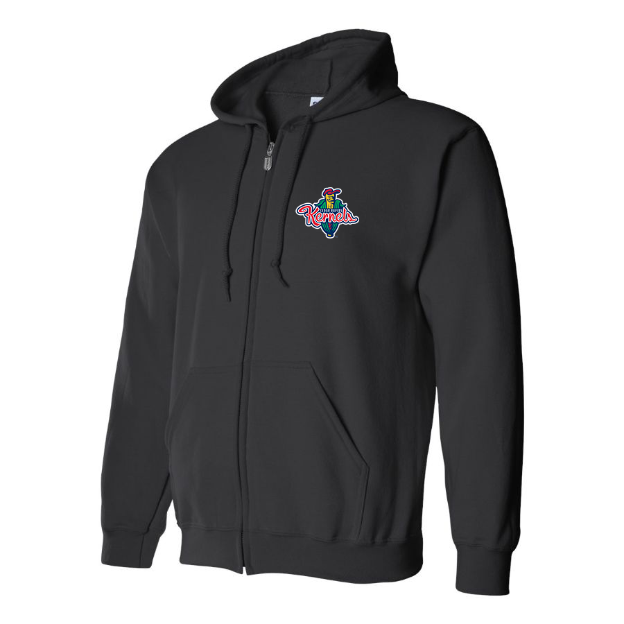 Men's Cedar Rapids Kernels Logo Zipper Hoodie