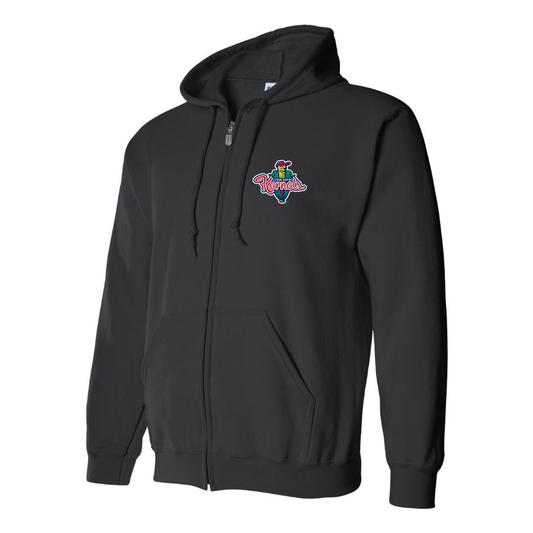 Men's Cedar Rapids Kernels Logo Zipper Hoodie