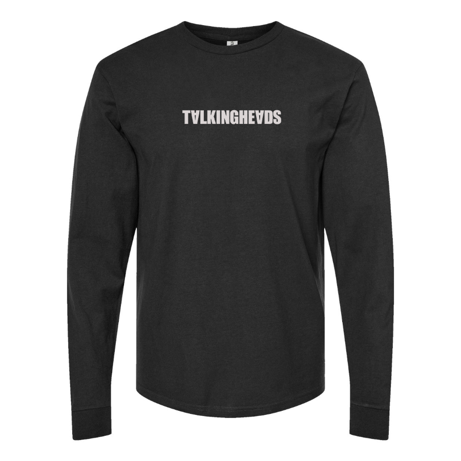Men's Talking Heads  Logo Cotton Long Sleeve T-Shirt