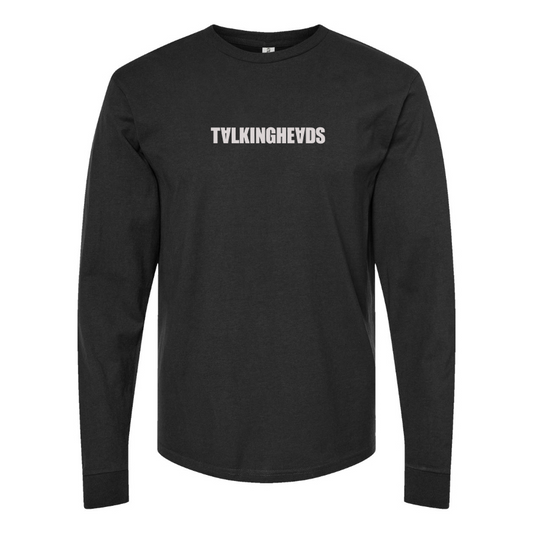Men's Talking Heads  Logo Cotton Long Sleeve T-Shirt