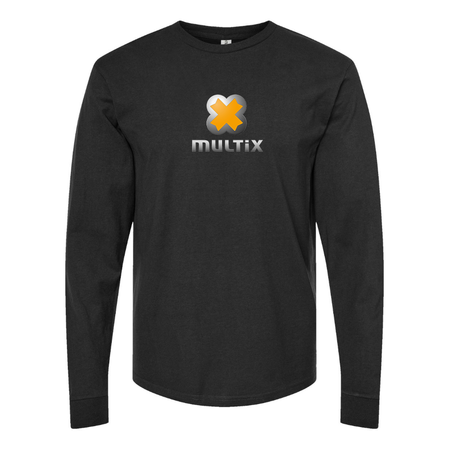 Men's Multix Logo Cotton Long Sleeve T-Shirt