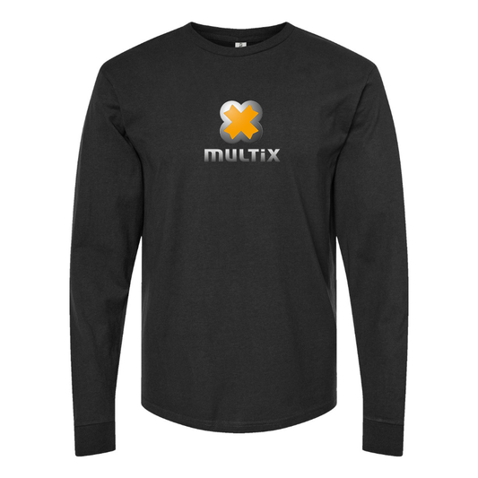 Men's Multix Logo Cotton Long Sleeve T-Shirt
