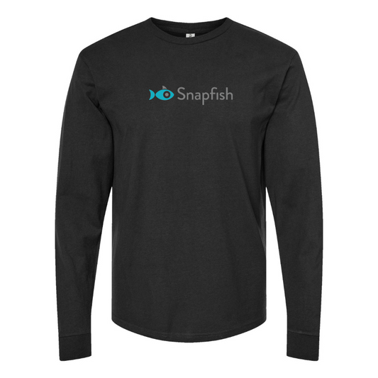 Men's Snapfish Logo Cotton Long Sleeve T-Shirt