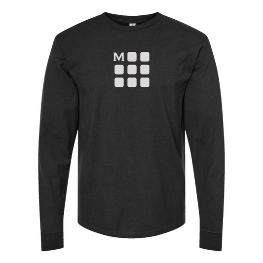 Men's Moleskine Icon Logo Cotton Long Sleeve T-Shirt