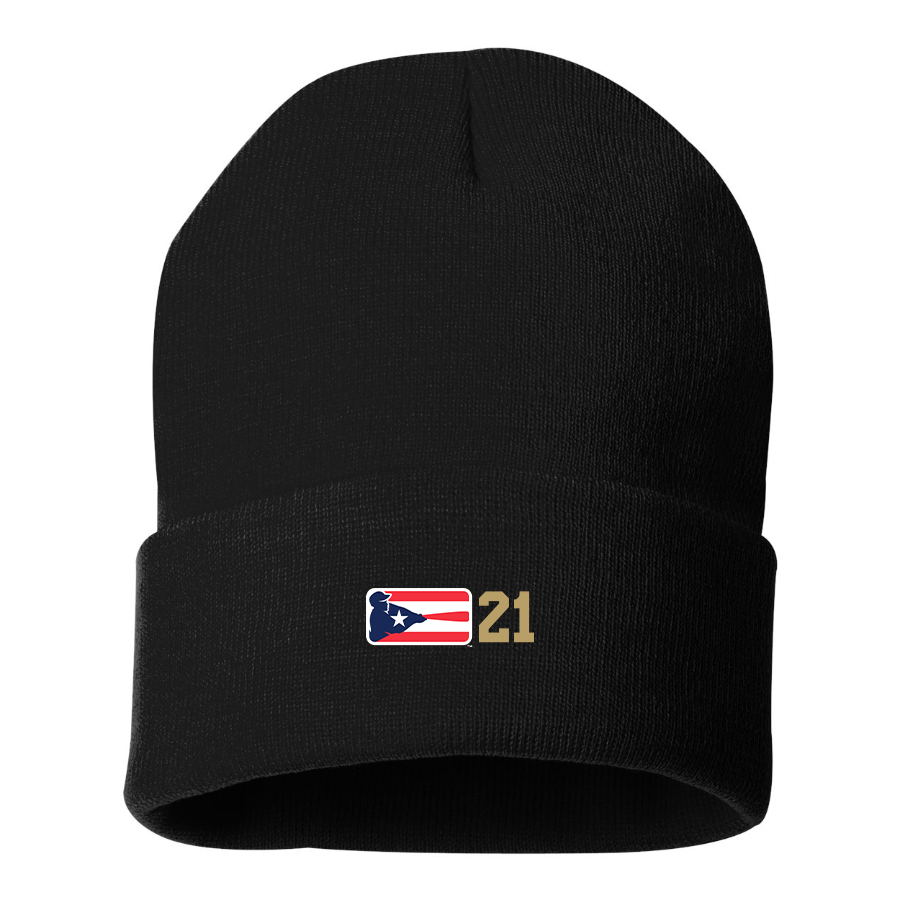 Liga de Beisbol Profesional Roberto Clemente Logo Beanie Hat