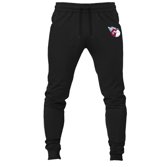 Men's Cleveland Guardians Logo Sweatpants Joggers