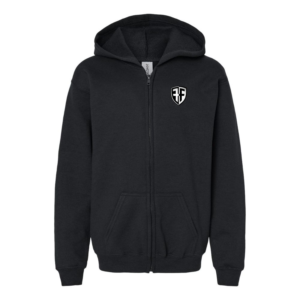 Youth  Foffa Bike  Gildan Heavy Blend Full Zip Hooded Sweatshirt