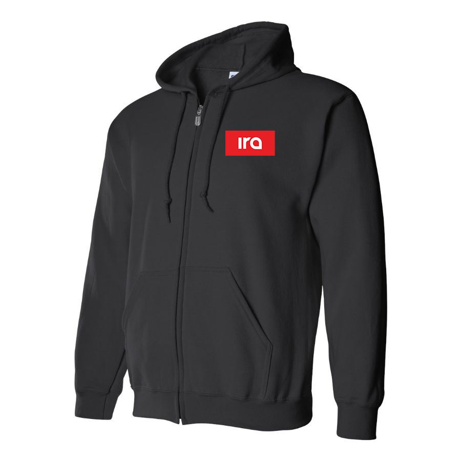 Men's IRA Logo Zipper Hoodie