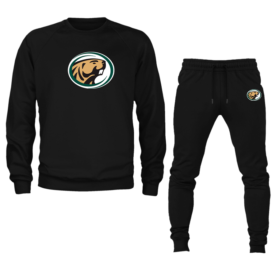 Men's  Bemidji State Beavers Crewneck Sweatshirt Joggers Suit