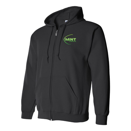 Men's Mint Radio Logo Zipper Hoodie