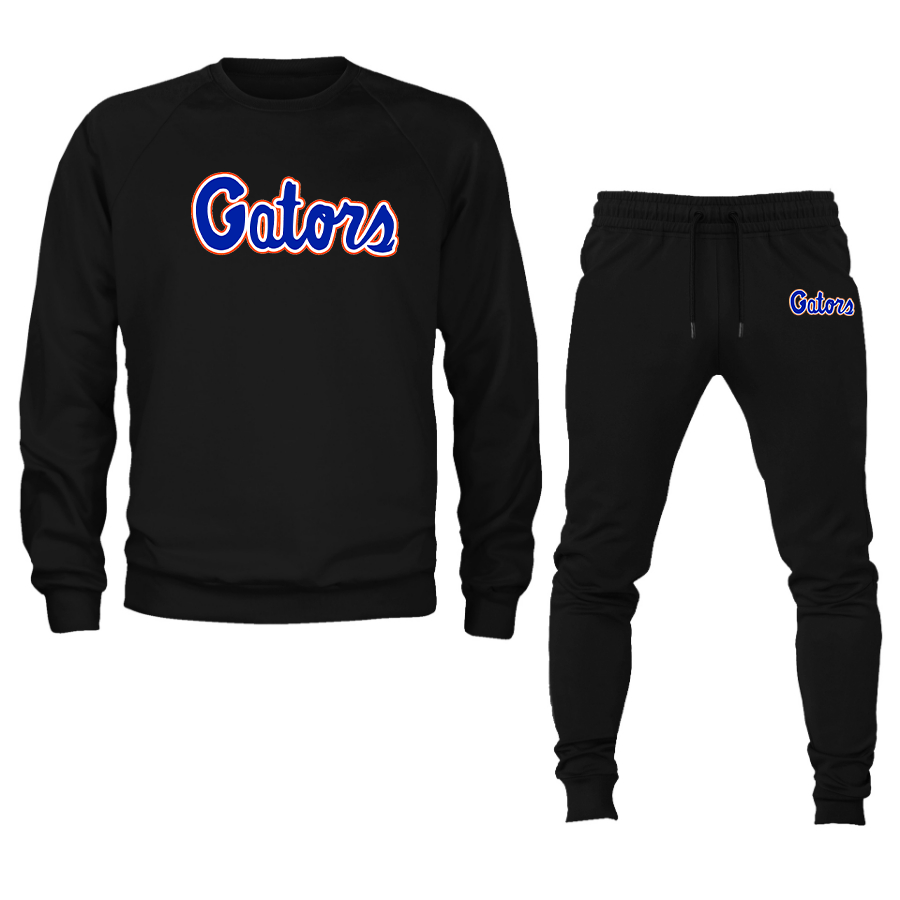 Men's  Florida Gators Script  Crewneck Sweatshirt Joggers Suit