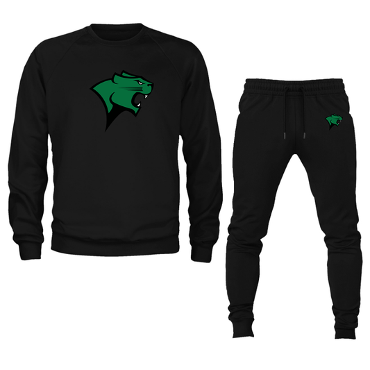 Men's Chicago State Cougars Crewneck Sweatshirt Joggers Suit