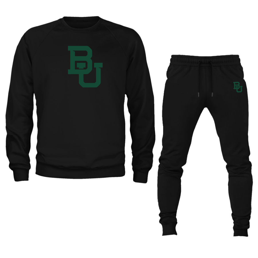 Men's Baylor Bears  Crewneck Sweatshirt Joggers Suit