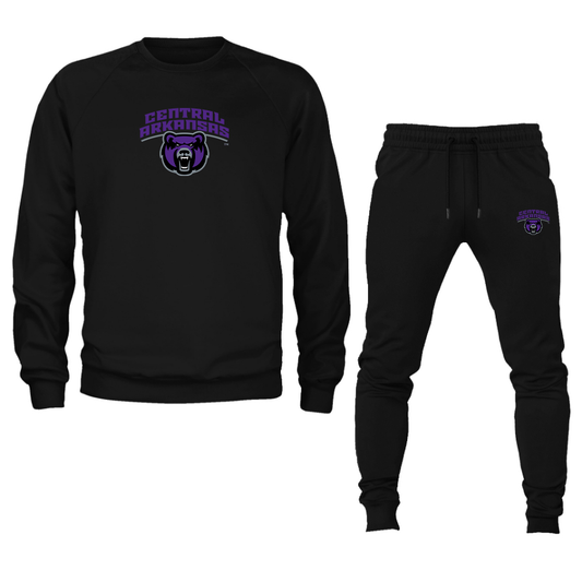 Men's Central Arkansas Bears  Crewneck Sweatshirt Joggers Suit