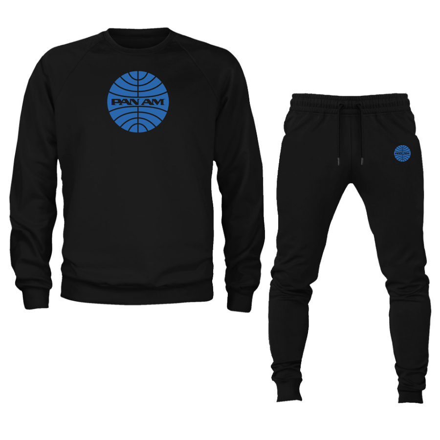 Men's  Pan Am  Crewneck Sweatshirt Joggers Suit