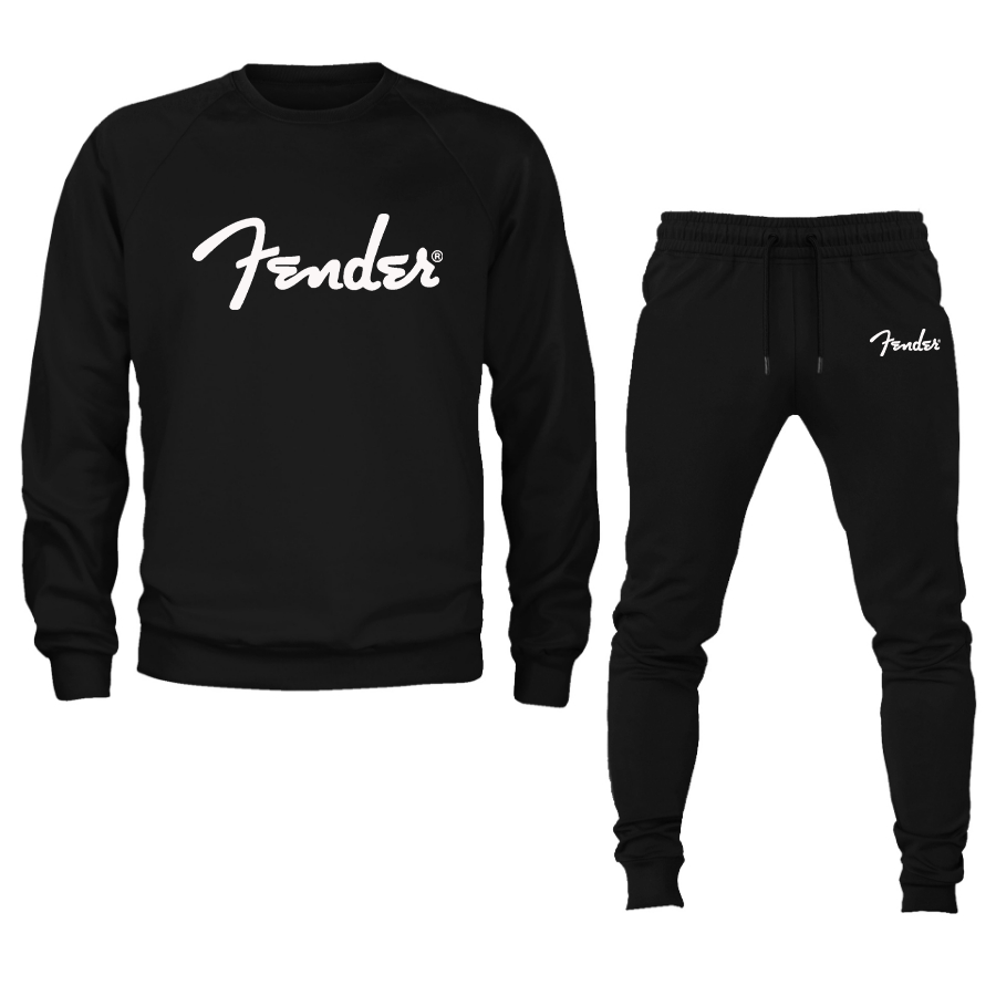 Men's Fender   Crewneck Sweatshirt Joggers Suit