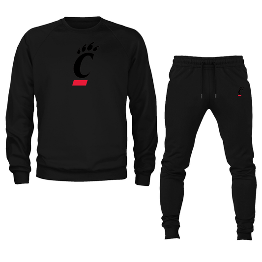 Men's Cincinnati Bearcats Crewneck Sweatshirt Joggers Suit