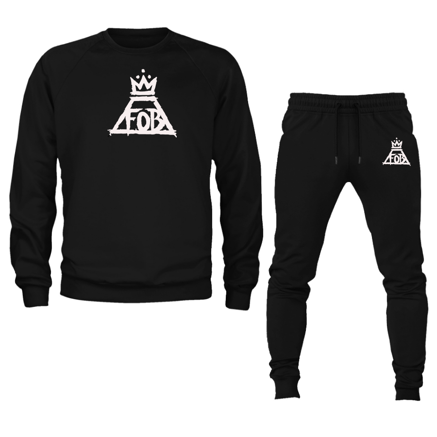 Men's Fall Out Boy  Crewneck Sweatshirt Joggers Suit