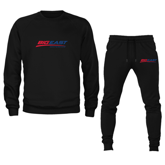 Men's Big East Conference Crewneck Sweatshirt Joggers Suit